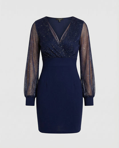 Elegantes Damen Paillettenkleid Partykleid