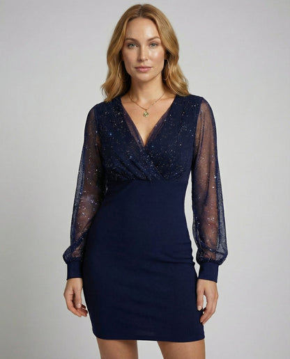Elegantes Damen Paillettenkleid Partykleid - Eveloria