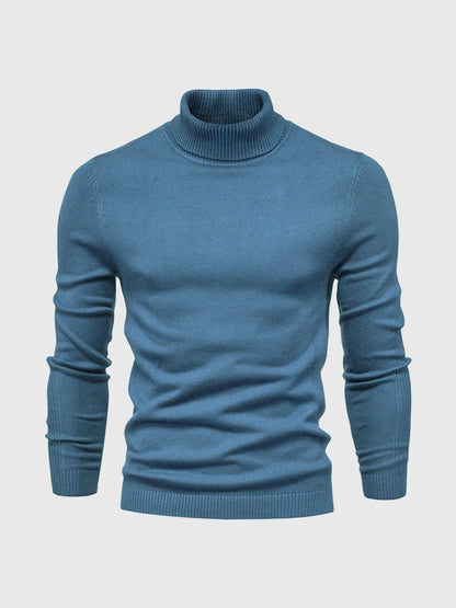 Herren Rollkragenpullover Baumwolle Elegantes Strickdesign