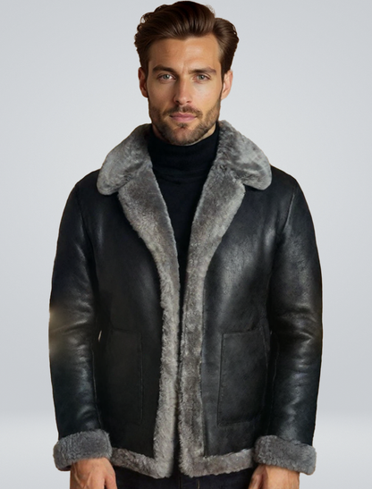 Noah Damen Shearling Lederjacke - Norvielle