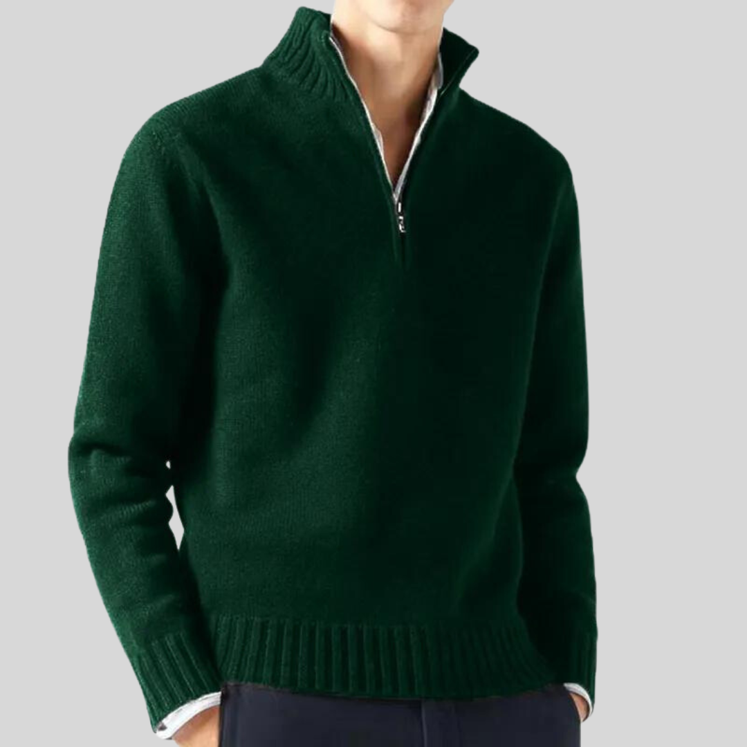 Herren Pullover Halbreißverschluss