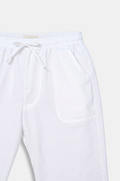 Herren Jogginghose Weiß Kordelzug