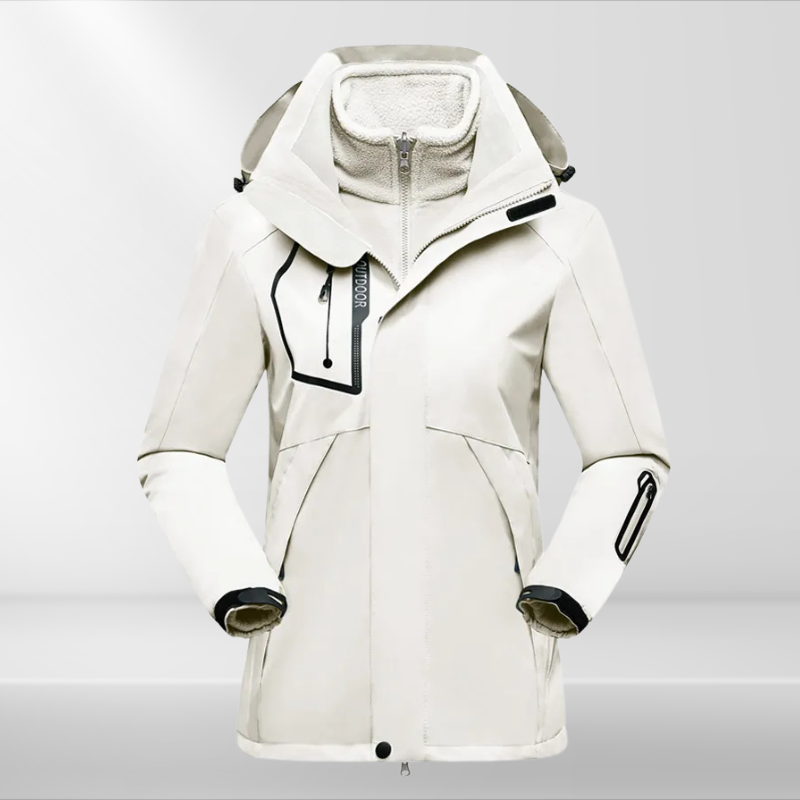 Eveloria Damen 3-in-1 Wetterschutzjacke
