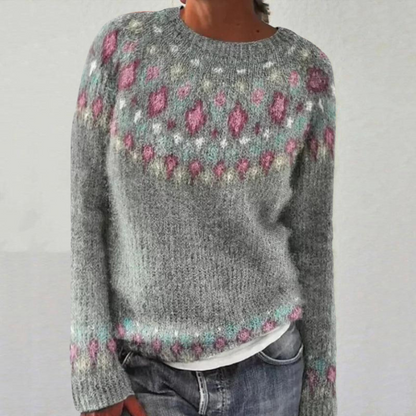 Damen Grobstrick Pullover Kurz