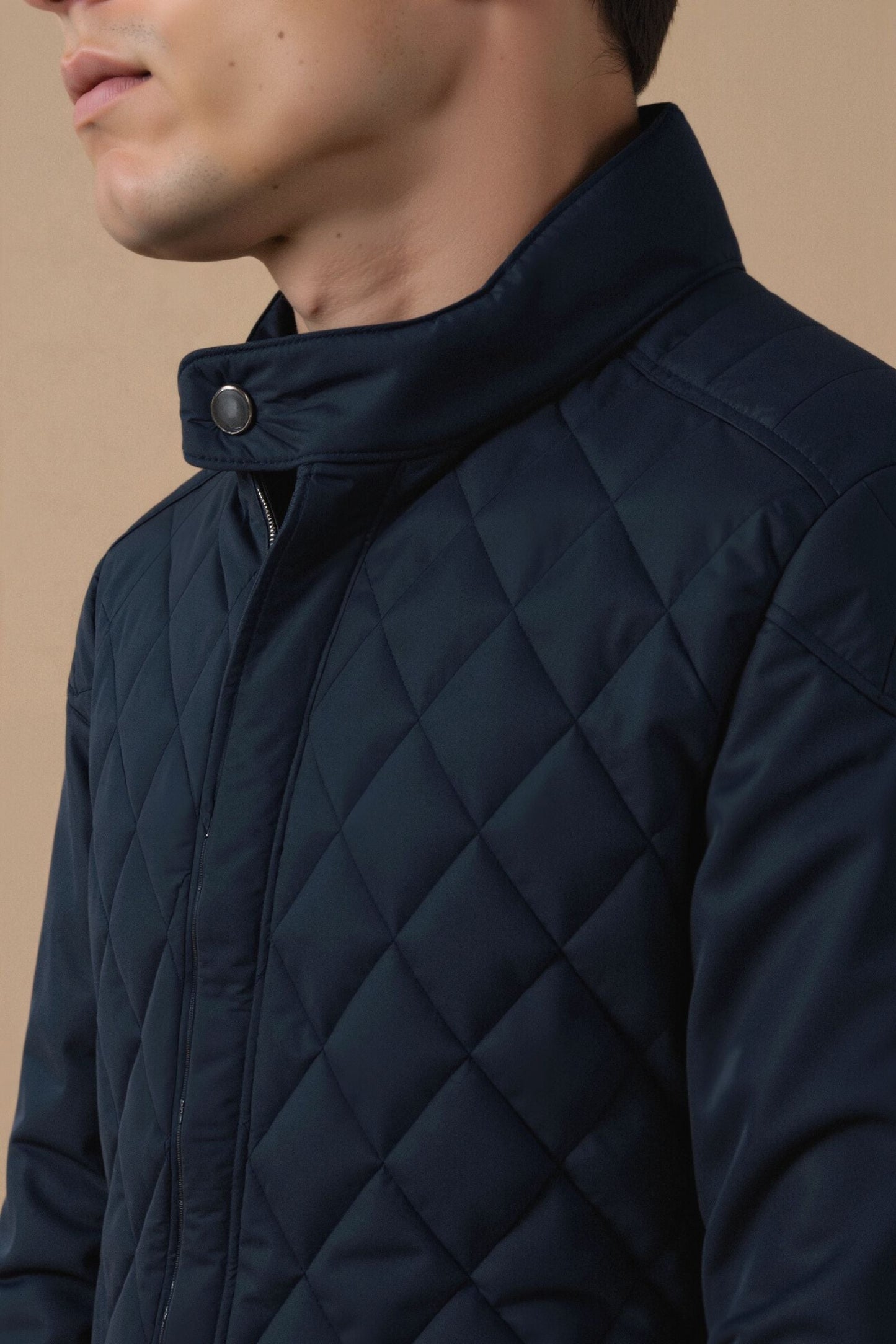 Herrenjacke Steppmuster Elegantes Design