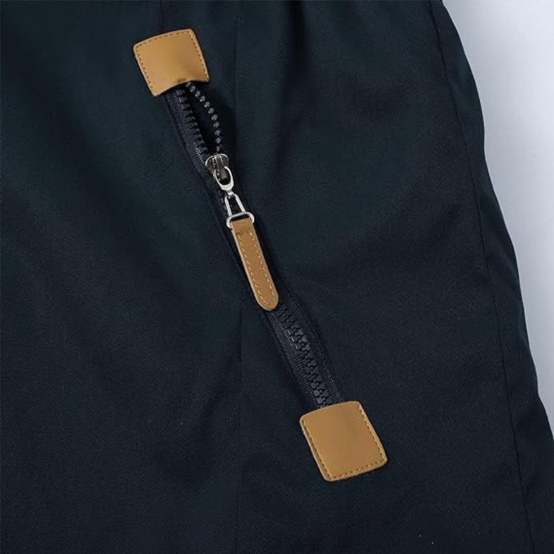 Damen Winterparka Gefüttert Kapuze Reißverschluss