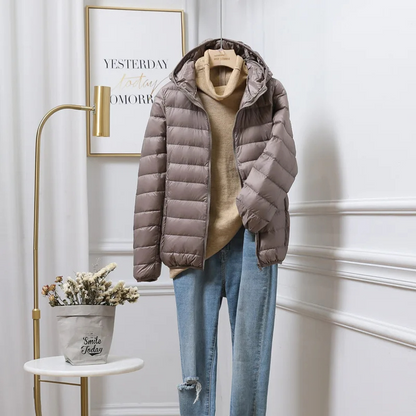 Gudrun Damen Winterjacke Kapuze Reißverschluss