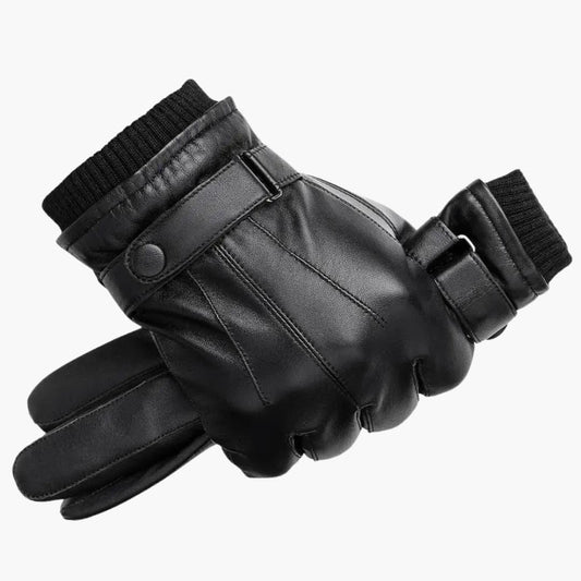 Herren Winterschuhe Handschuhe Warm Schwarz - Eveloria