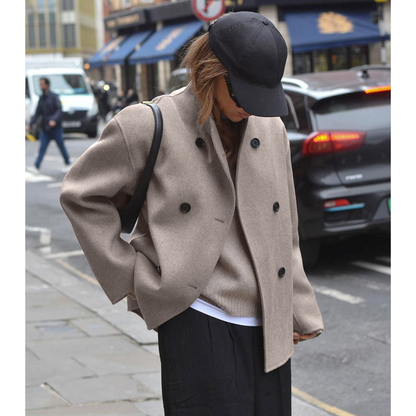 Eveloria Damen Oversized Mantel Übergangsjacke