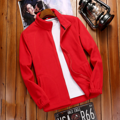 Damen Fleecejacke Reißverschluss Stehkragen Fleece
