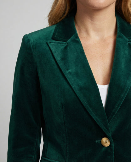 Damen Samt Blazer Elegantes Design