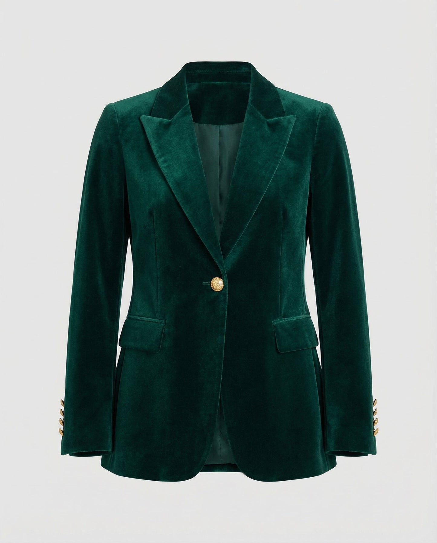 Damen Samt Blazer Elegantes Design
