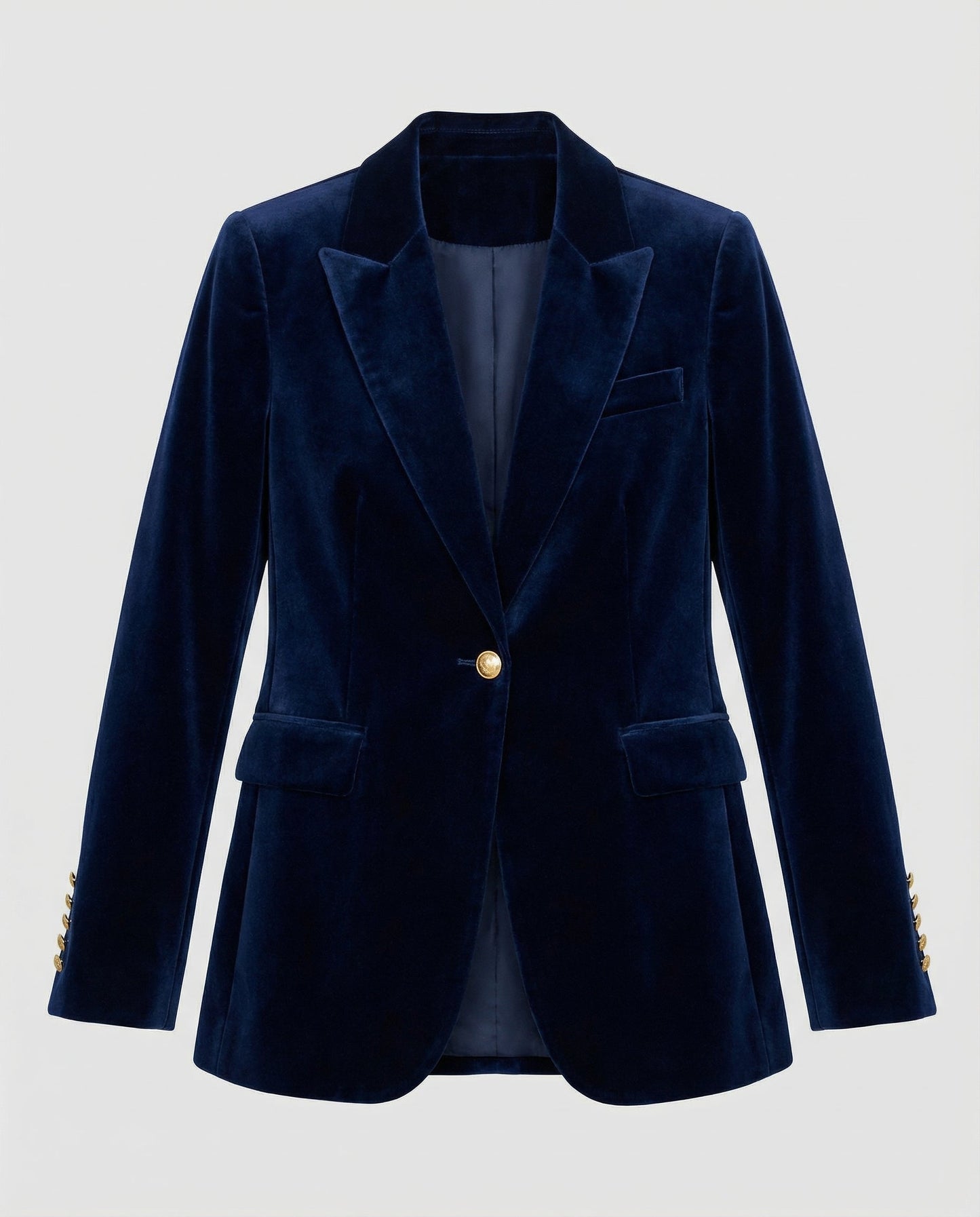Damen Samt Blazer Elegantes Design