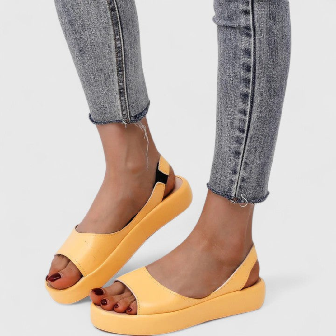 Elsa Damen Plattform Slingback Sandalen - Eveloria