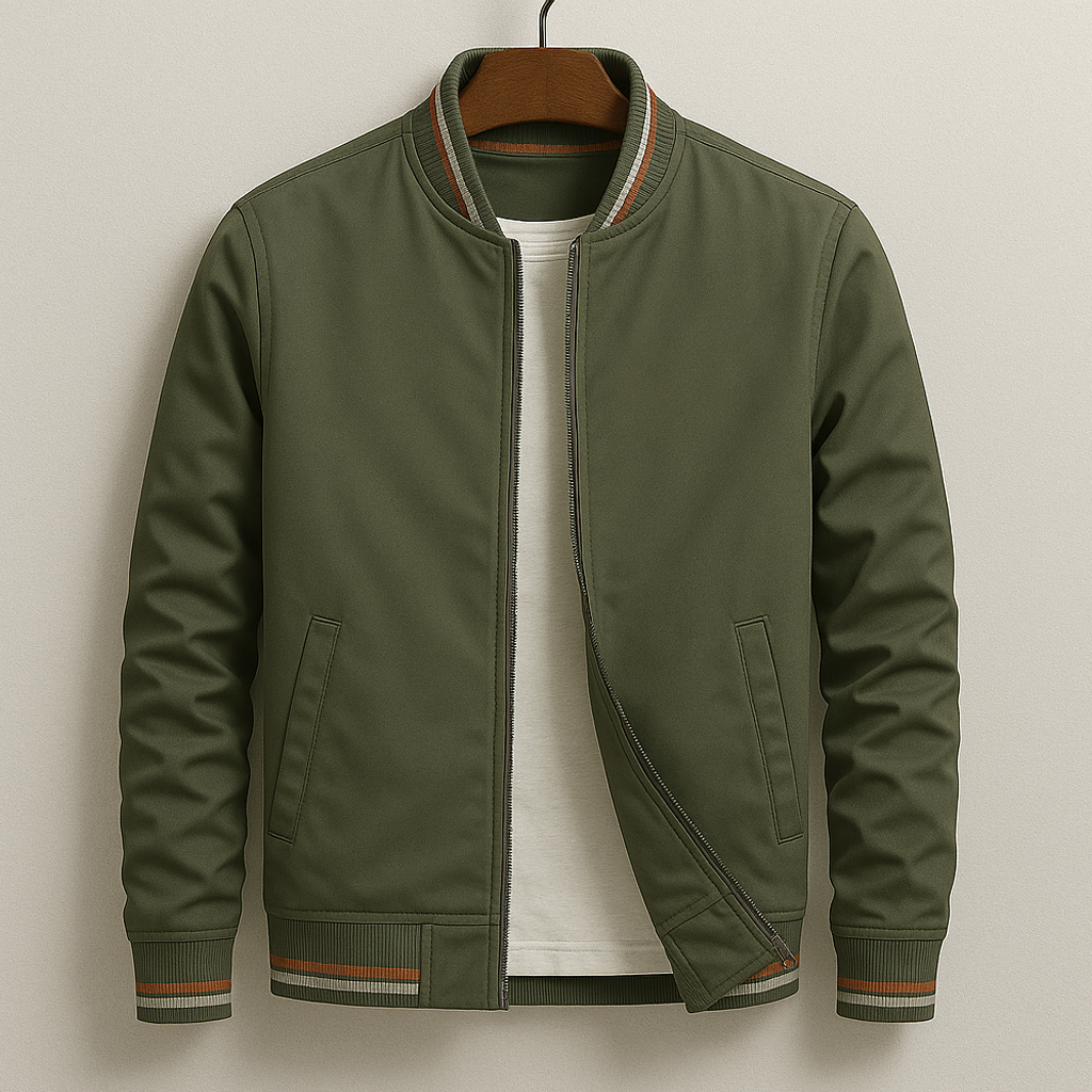 Herren Bomberjacke Sportlich Modern Polyester