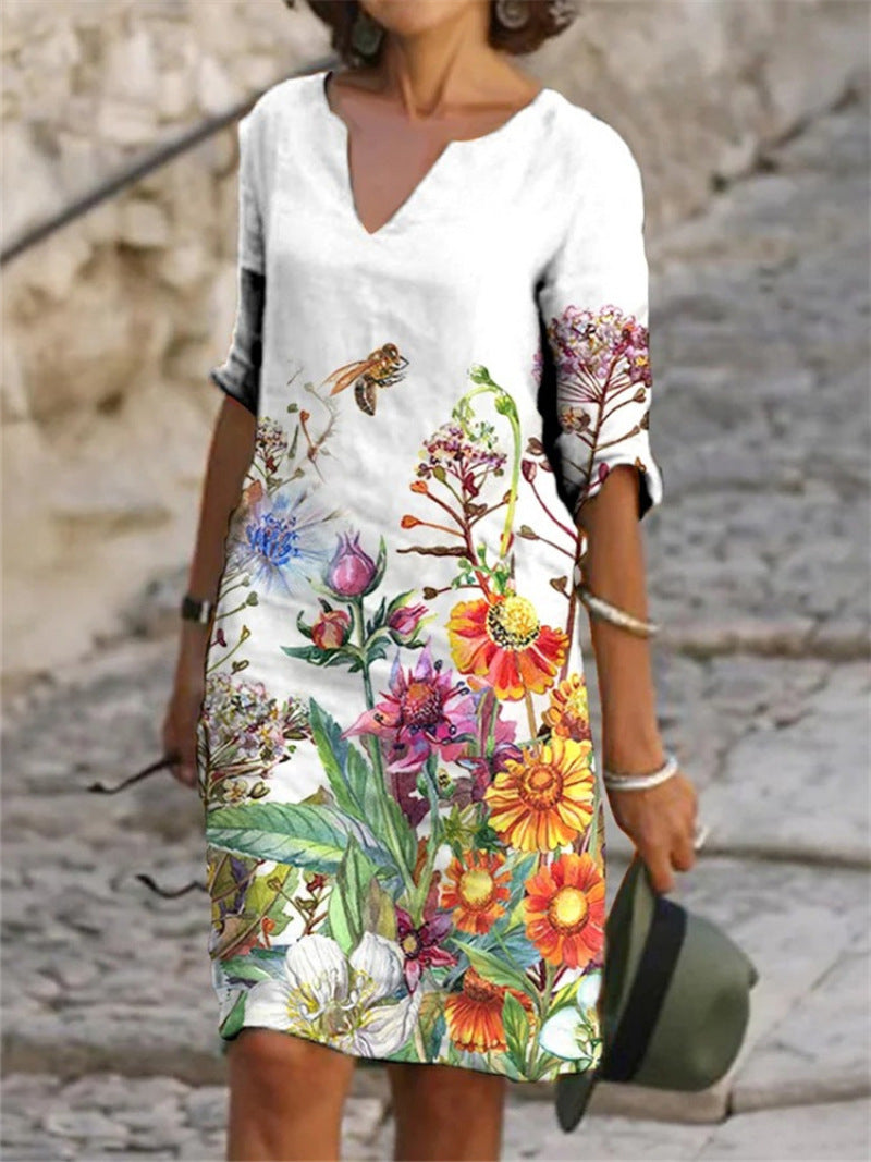 Eveloria Damenkleid Blumenmuster