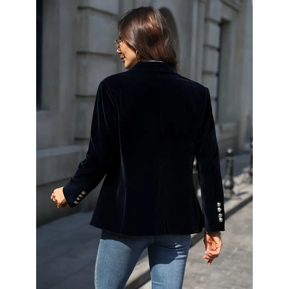 Eveloria Damen Blazer Velvet Casual
