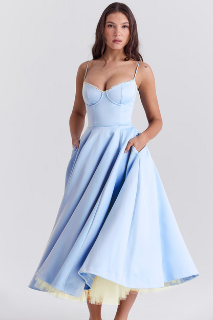 Eveloria Damen Elegantes Abendkleid Schwarz - Eveloria