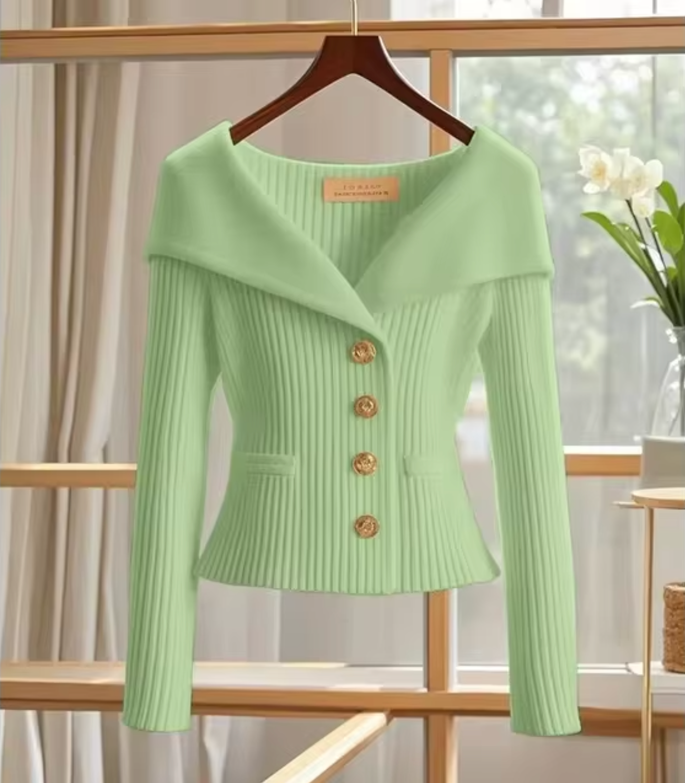 Damen Strickjacke Kurz Cardigan Übergangsjahre