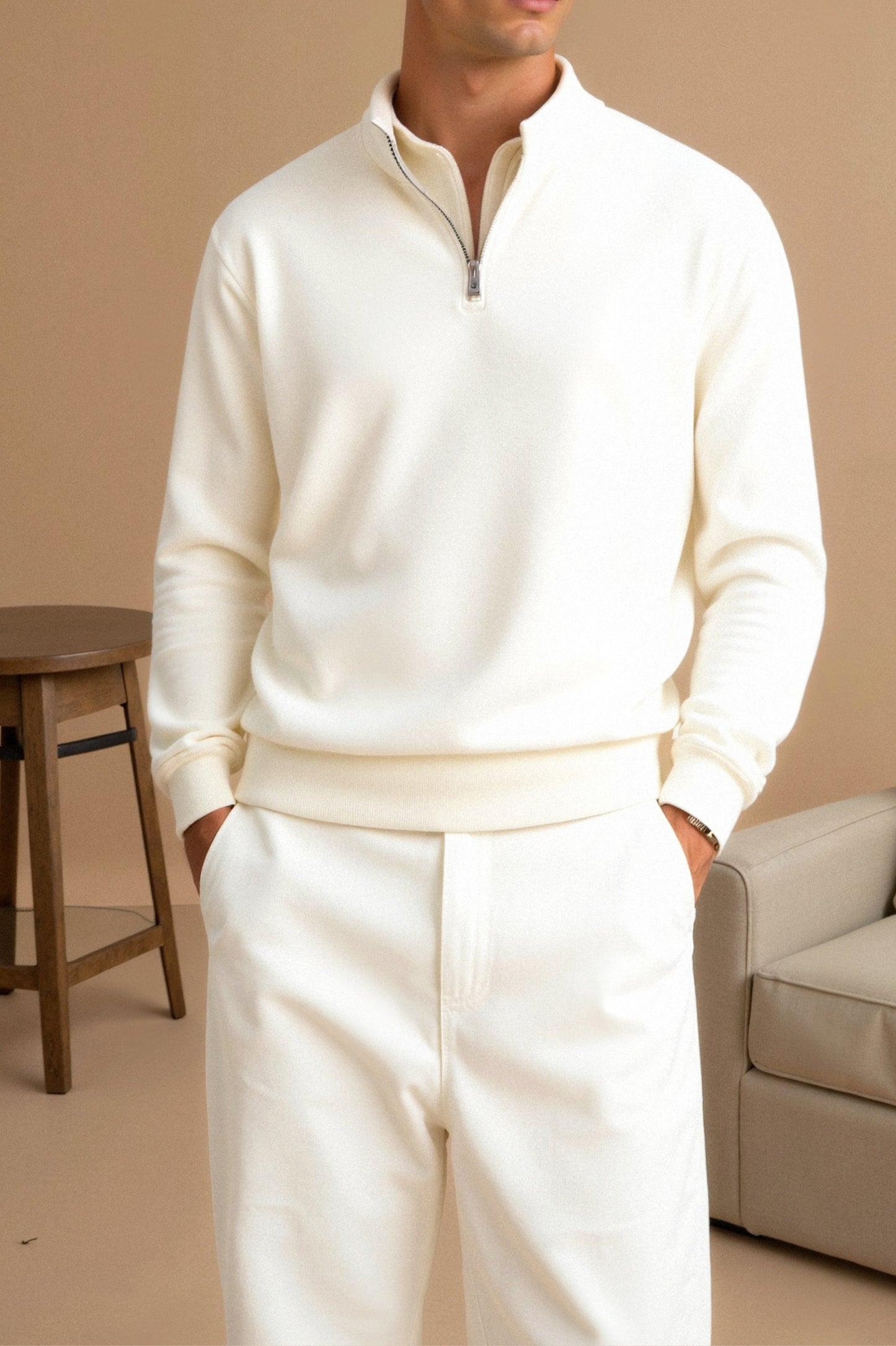 Fleece-Pullover Damen Reißverschluss Wärme
