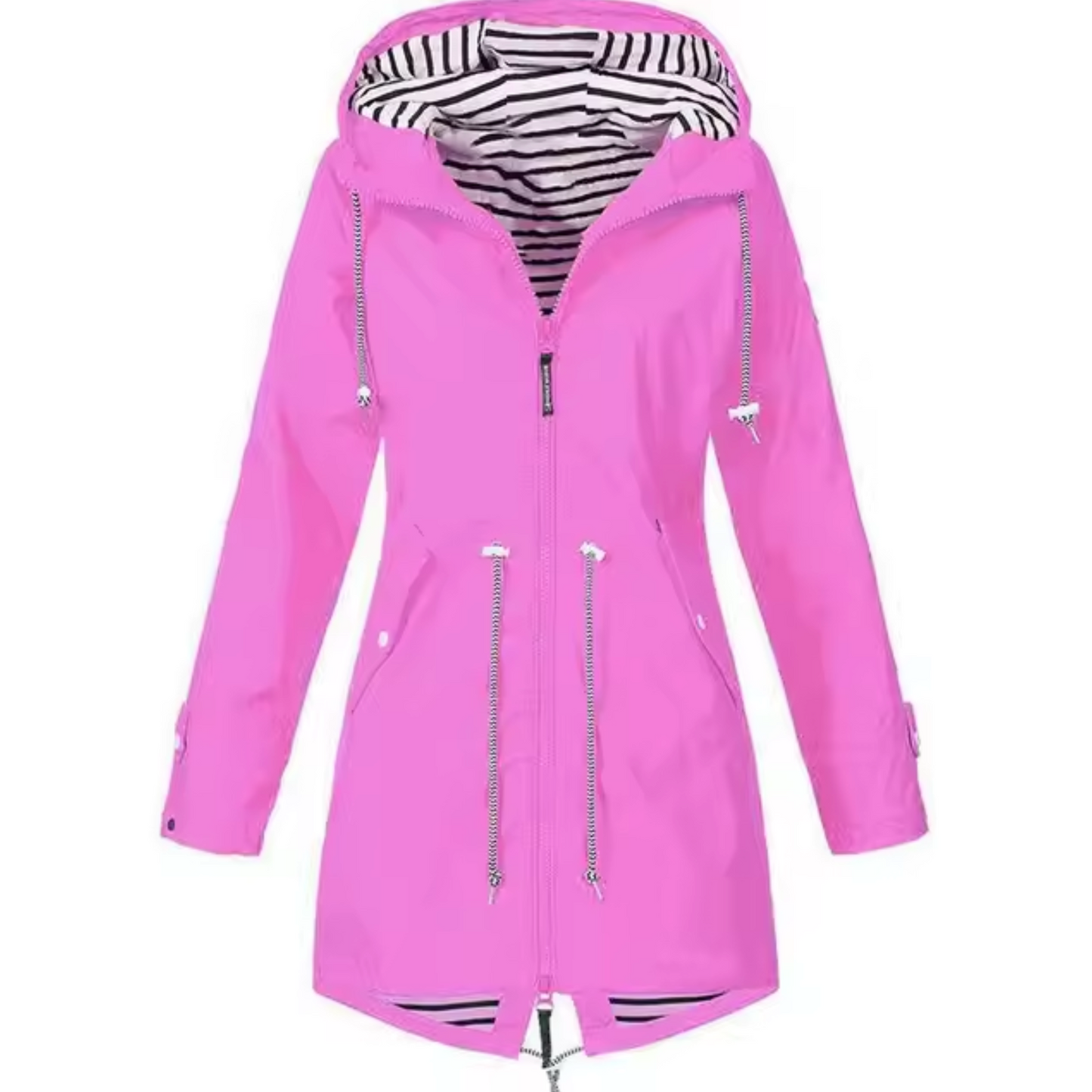 Wasserdichte Regenjacke Damen Poncho Regenmantel mit Kapuze und