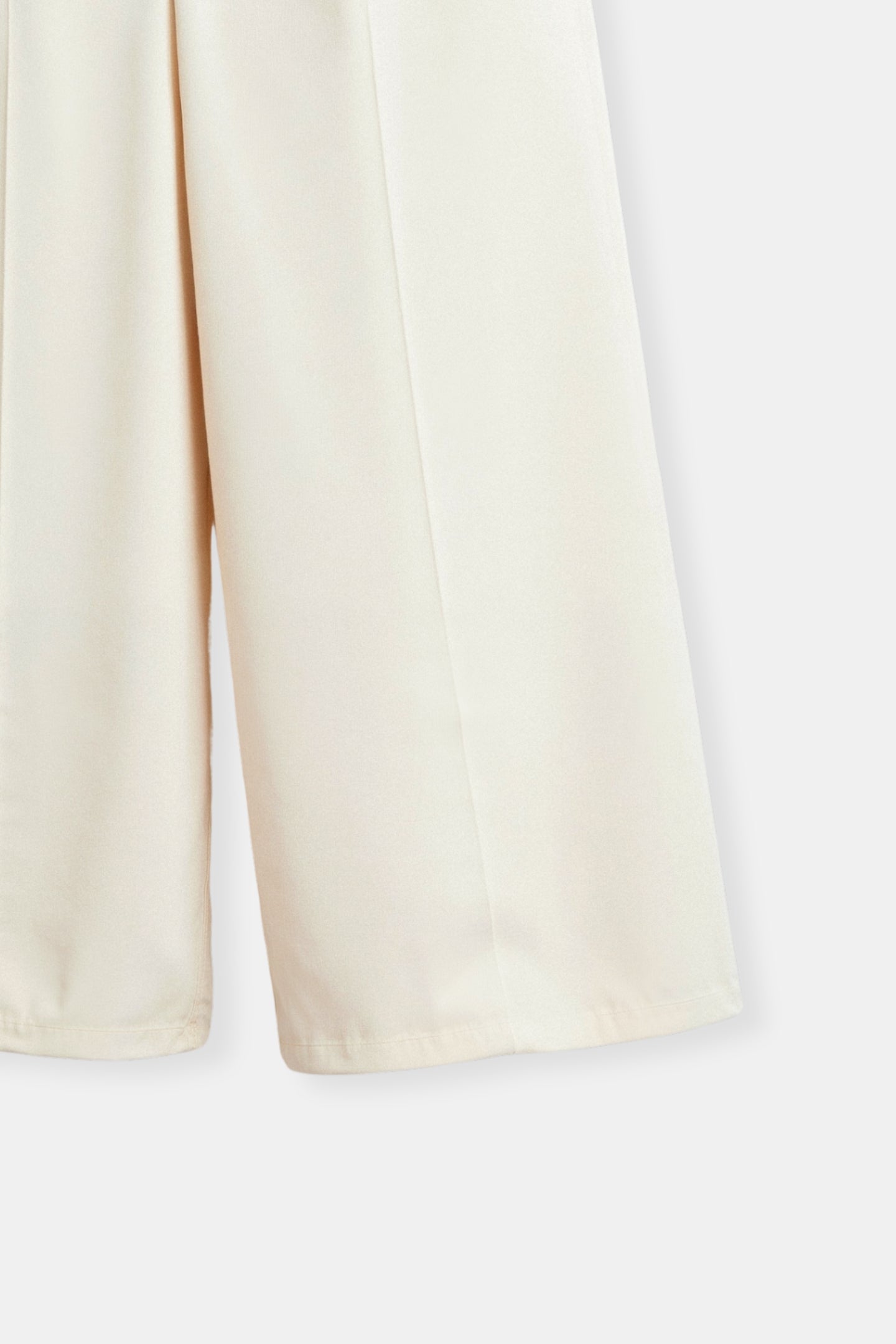Damenhose Weit Schnitt Bundfalten Elegant