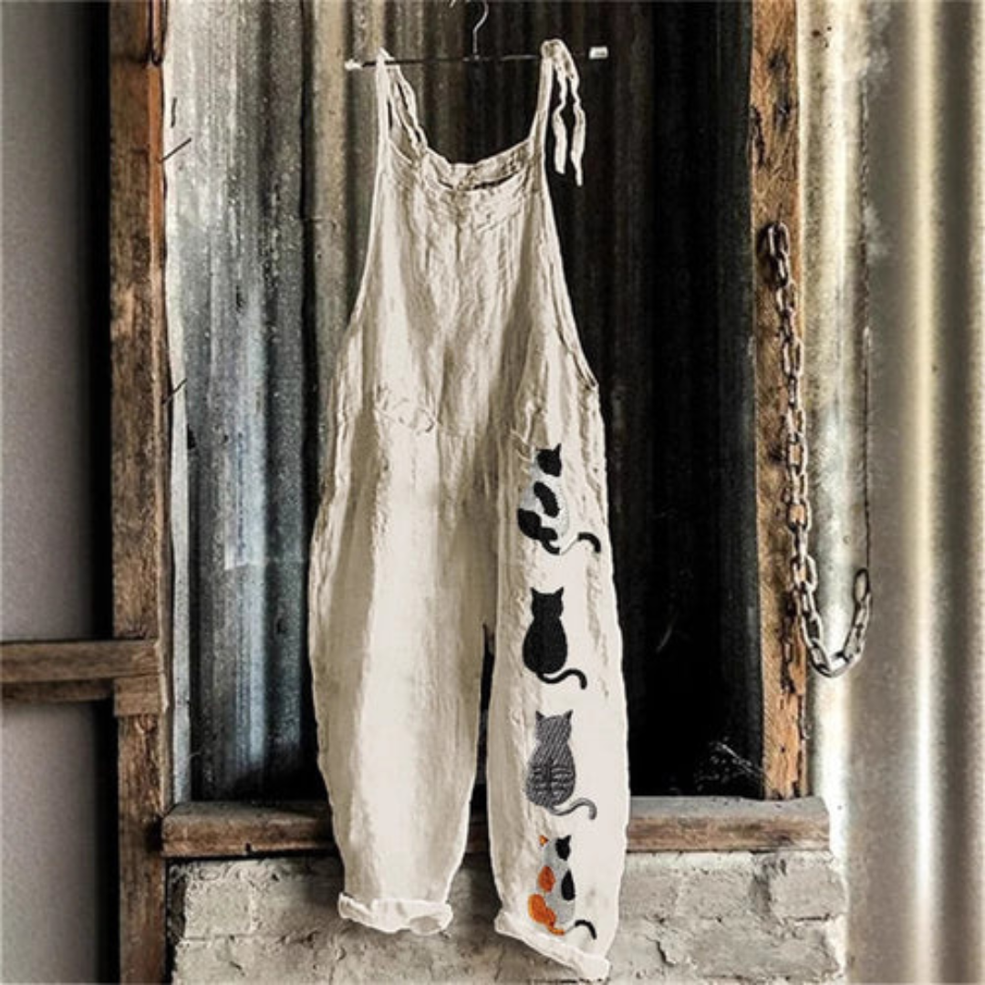 Damen Jumpsuit Vintage-Stil Elegant