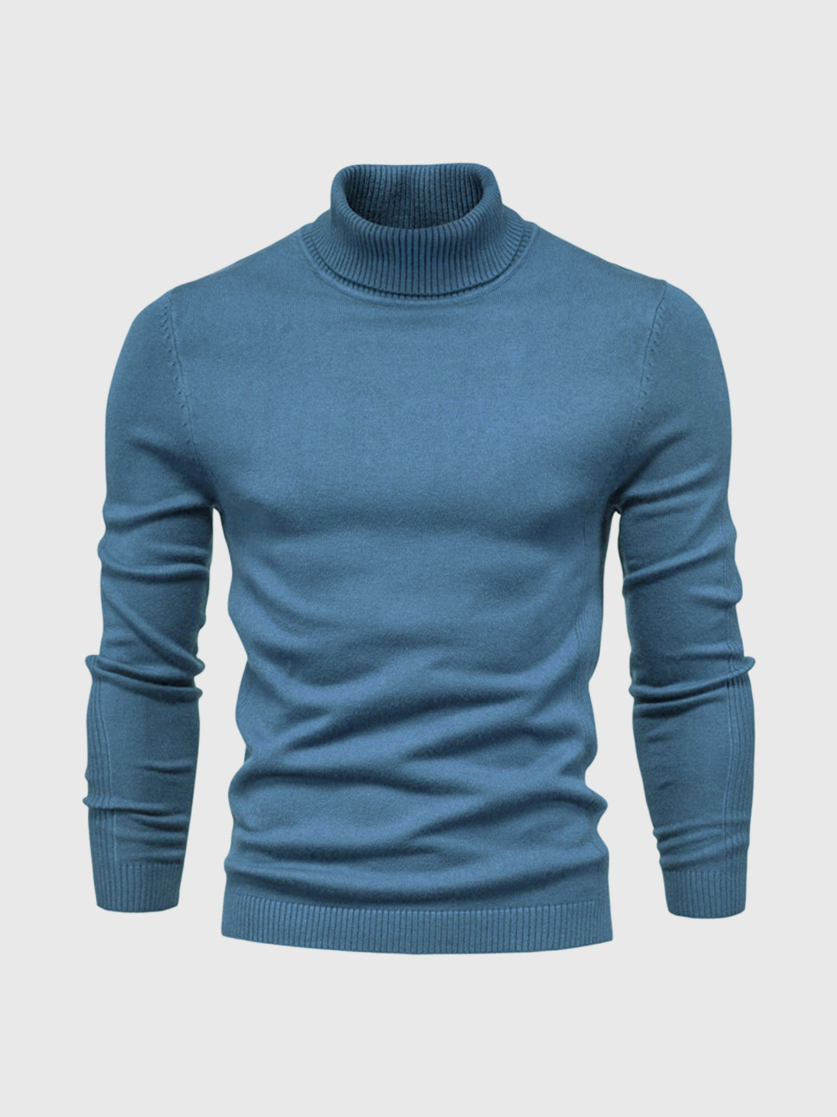 Herren Rollkragenpullover Kurz Waschbar