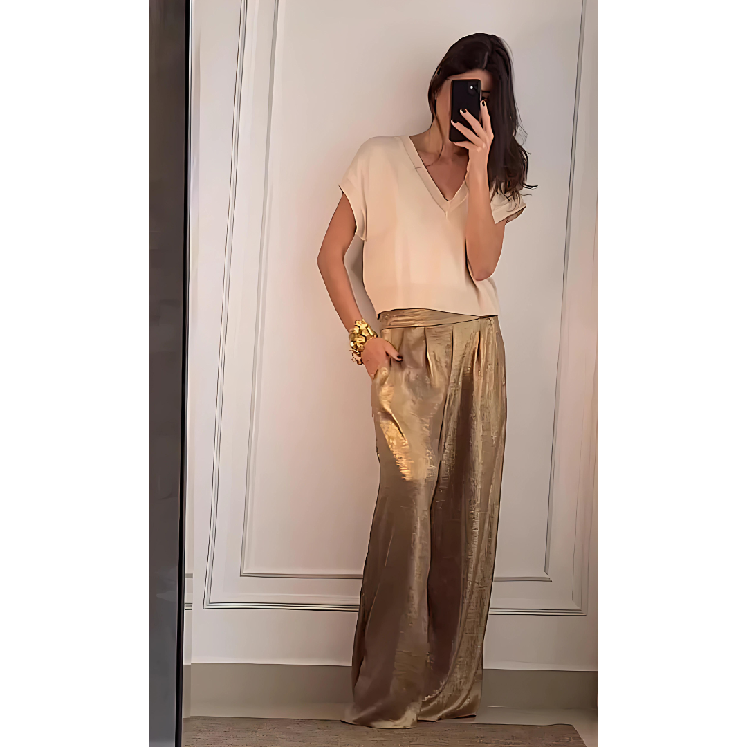 Eveloria Damenhohe Bundhose Elegant - Eveloria