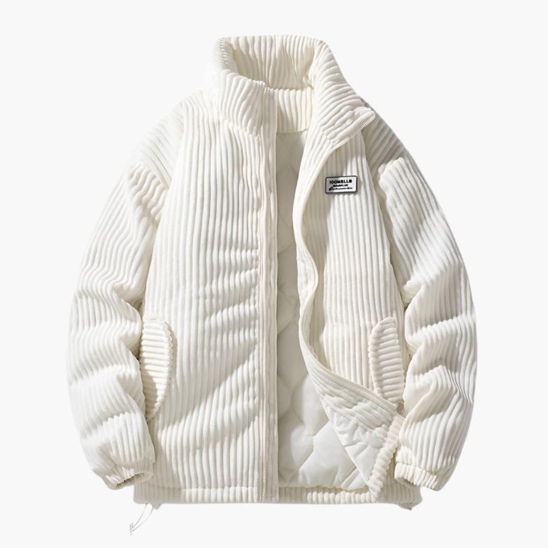 Eveloria Herren Cordjacke Stilvoll Braun