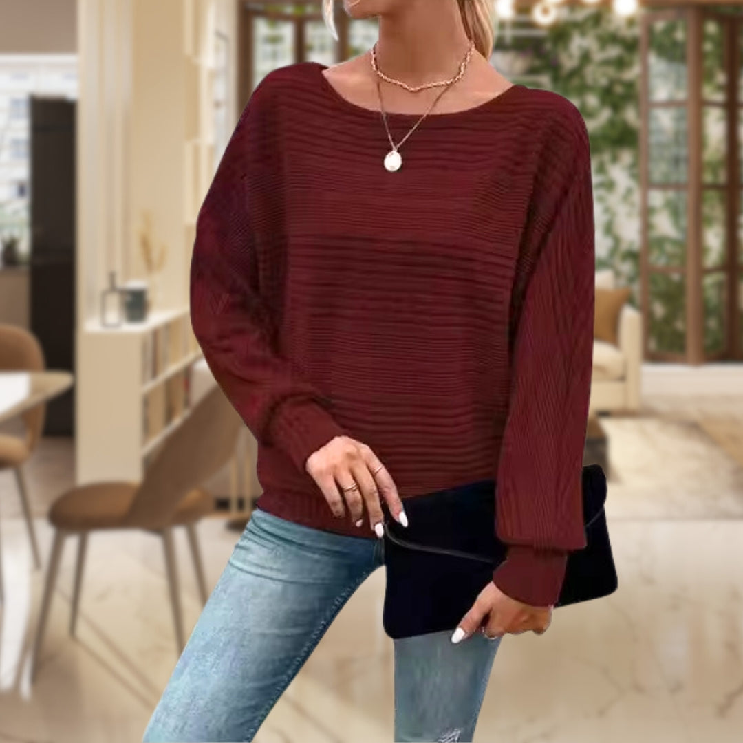 Damen Bequemer warmer Pullover