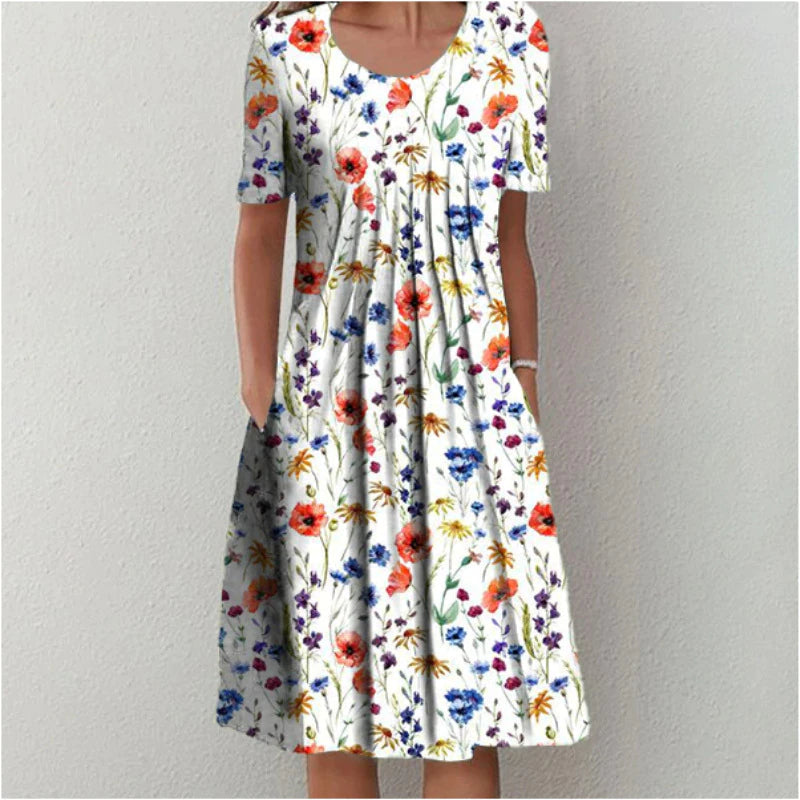 Eveloria Damen Baumwollkleid Elegant - Eveloria