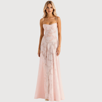 Damen Hochzeitsgast Maxikleid Lang