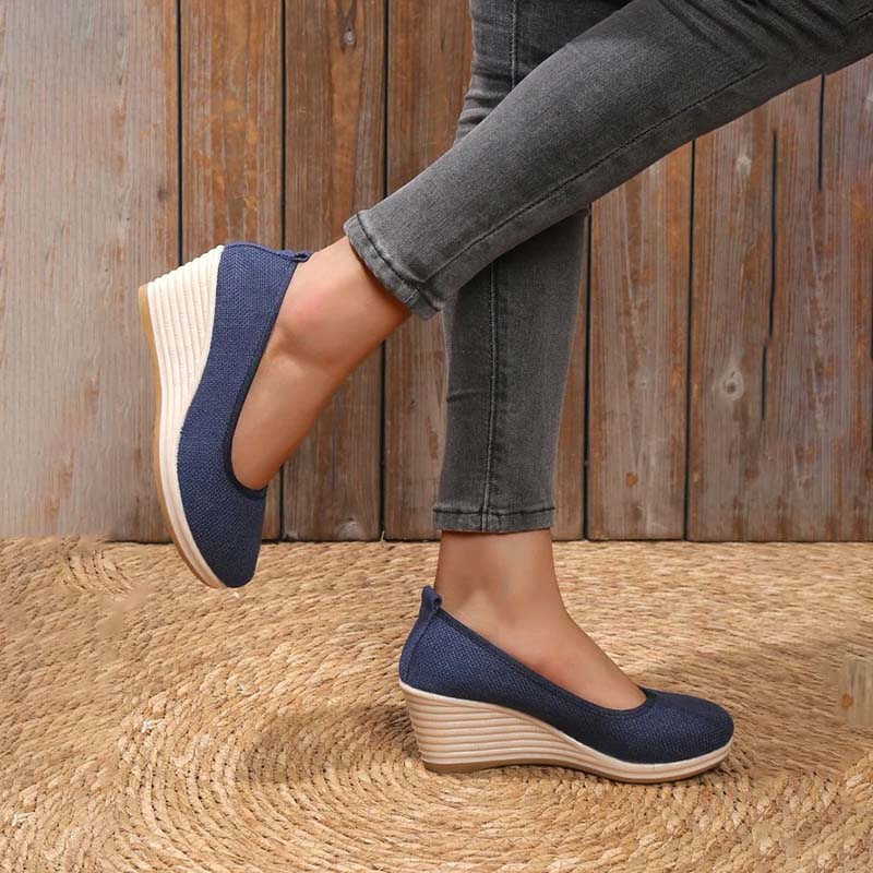 Eveloria Damen Keilschuhe Lässig