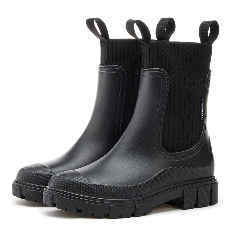 Damen Regenstiefel Gummi Wasserdicht