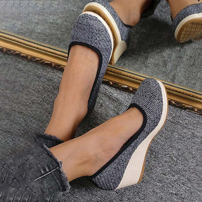 Eveloria Damen Keilschuhe Lässig