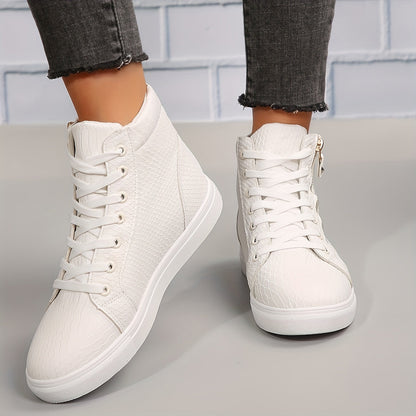 Eveloria Damen Sneakers Lässig Reißverschluss