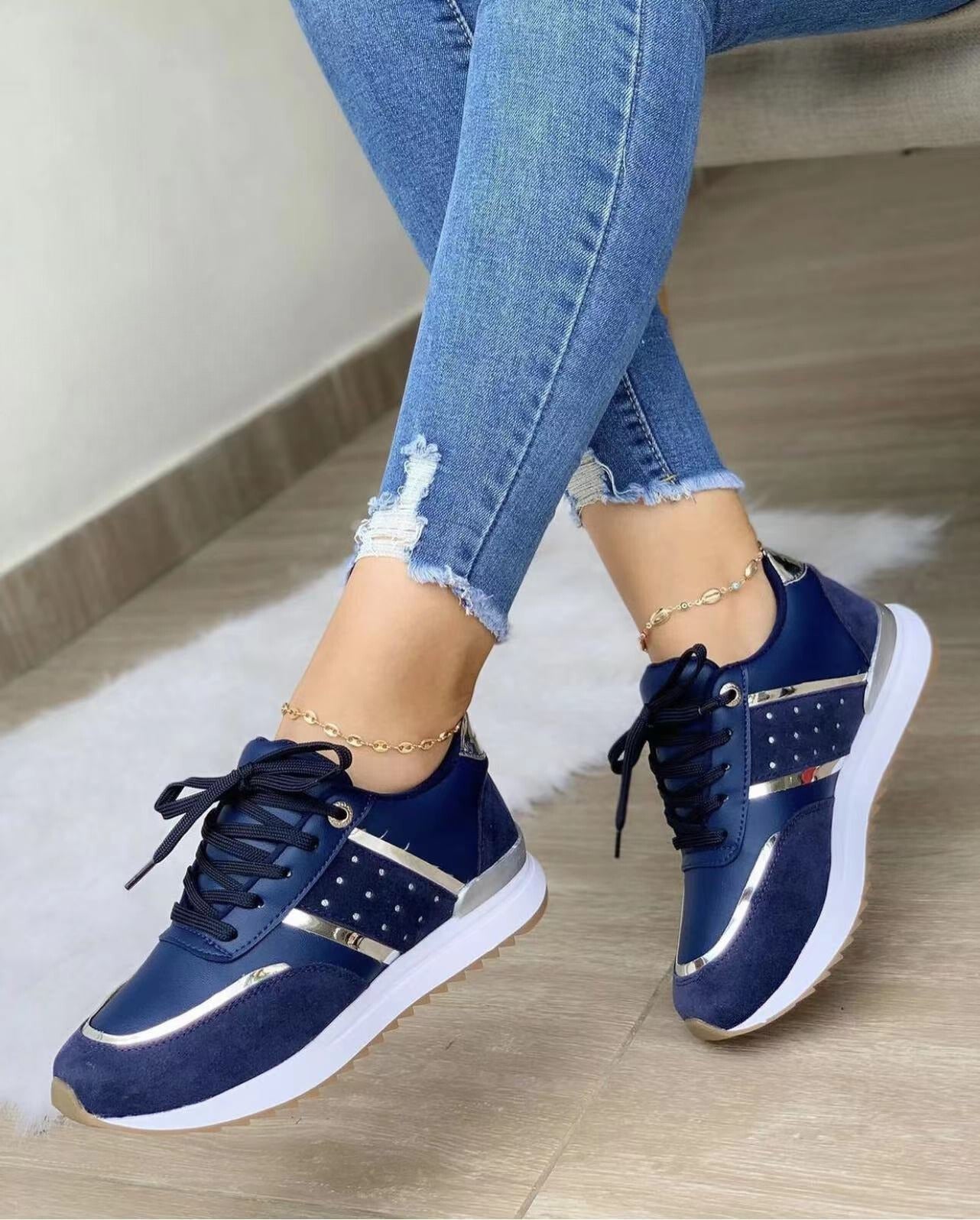 Eveloria Damen City Sneaker Bequem