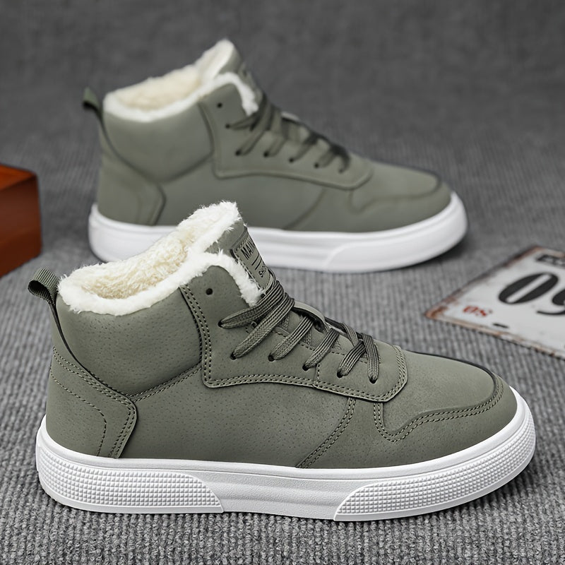 Galvian Herren Winterschuhe High-Cut Schnürung Warmfutter - Eveloria