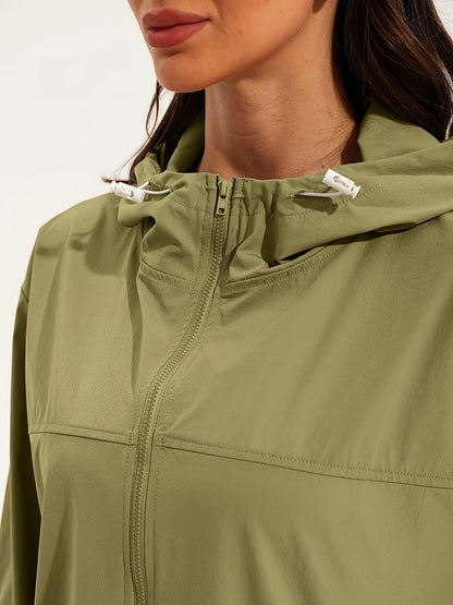 Damen Sportjacke Wasserdicht Kapuze