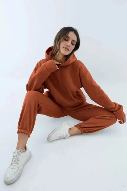 Eveloria Damen Jogginghose Set Baumwolle