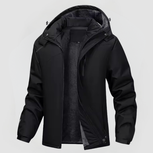 Herren Winterjacke mit Kapuze Reißverschluss - Eveloria