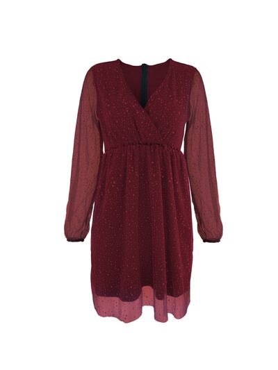 Eveloria Damen Mini Kleid Ballonärmel