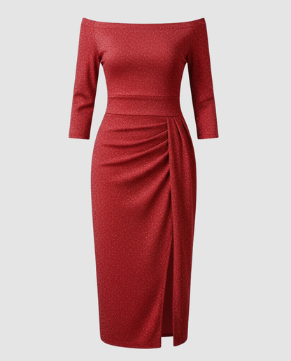 Damen Abendkleid Elegant Glänzend