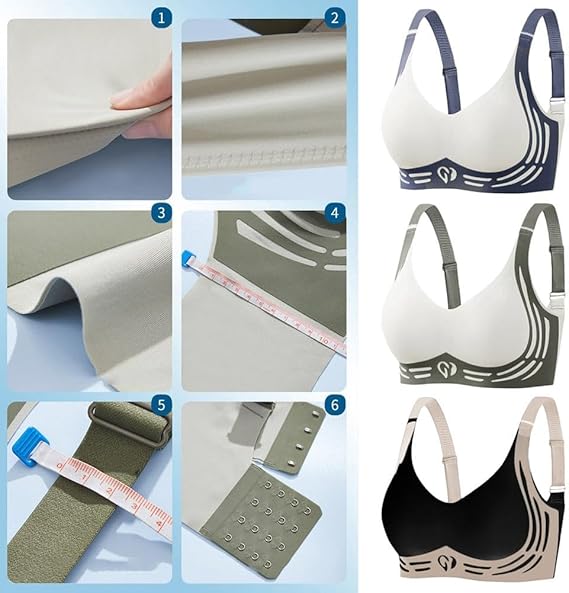 Damen Push-Up-BH Bügelloser Stoff