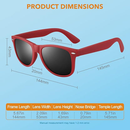 Eveloria Damen Retro Sonnenbrille Polarisiert 80er Style