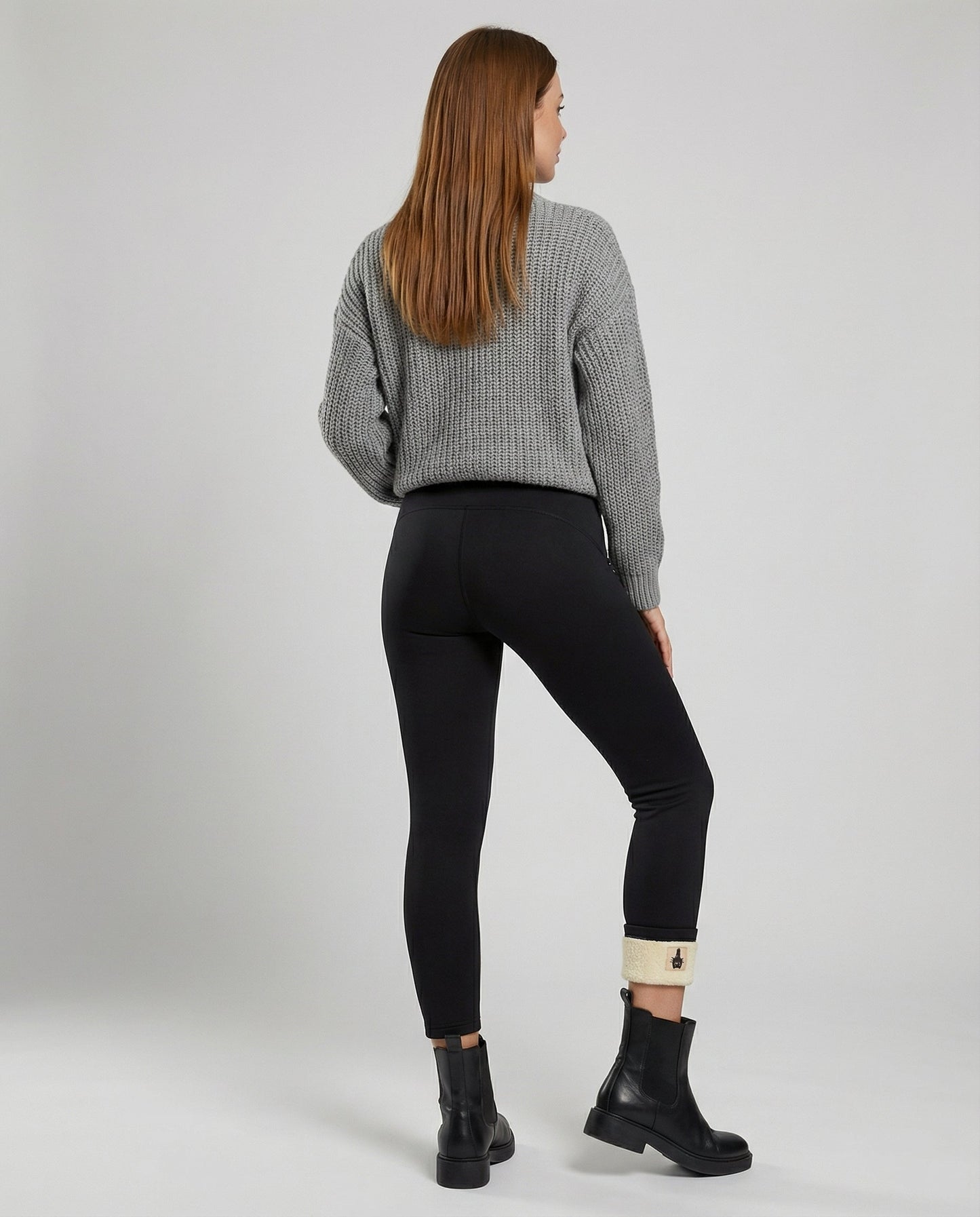 Damen Fleece-Thermo-Leggings Warm