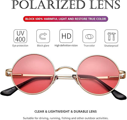 Eveloria Damen Runde Polarisierte Sonnenbrille