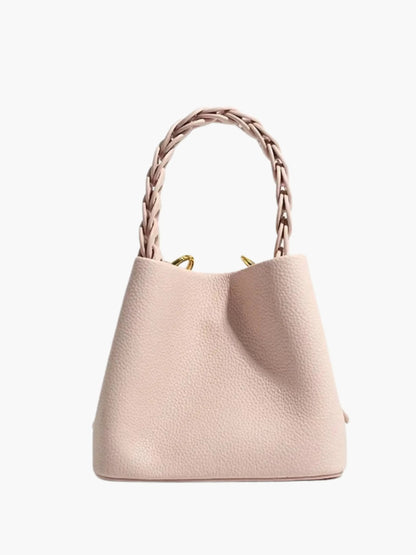Yamina Damen Handtasche Strukturiert Geflochtener Henkel