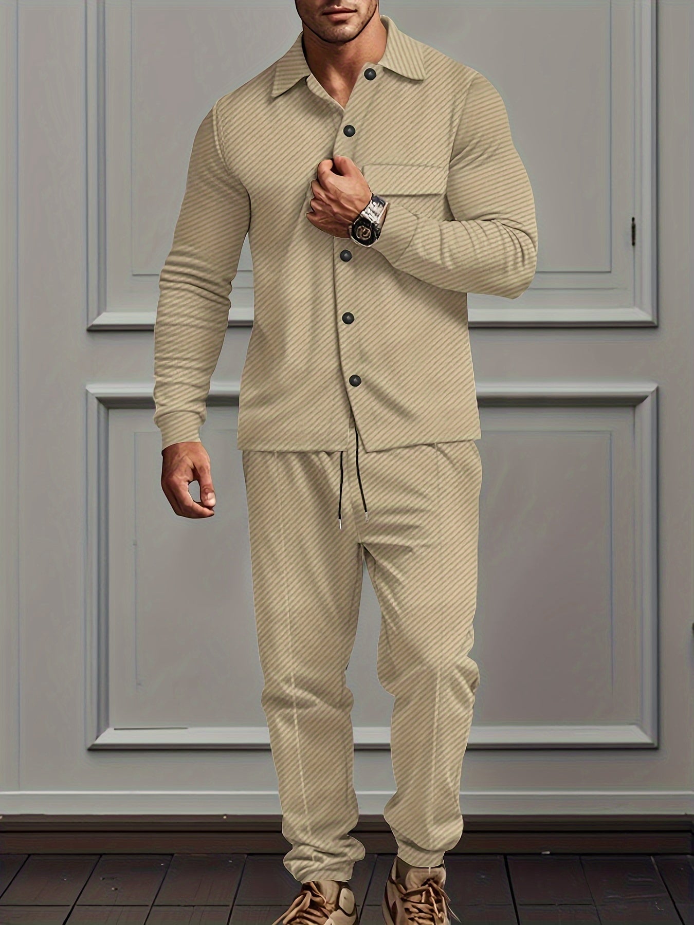 Herren Overall Mischgewebe Polyester
